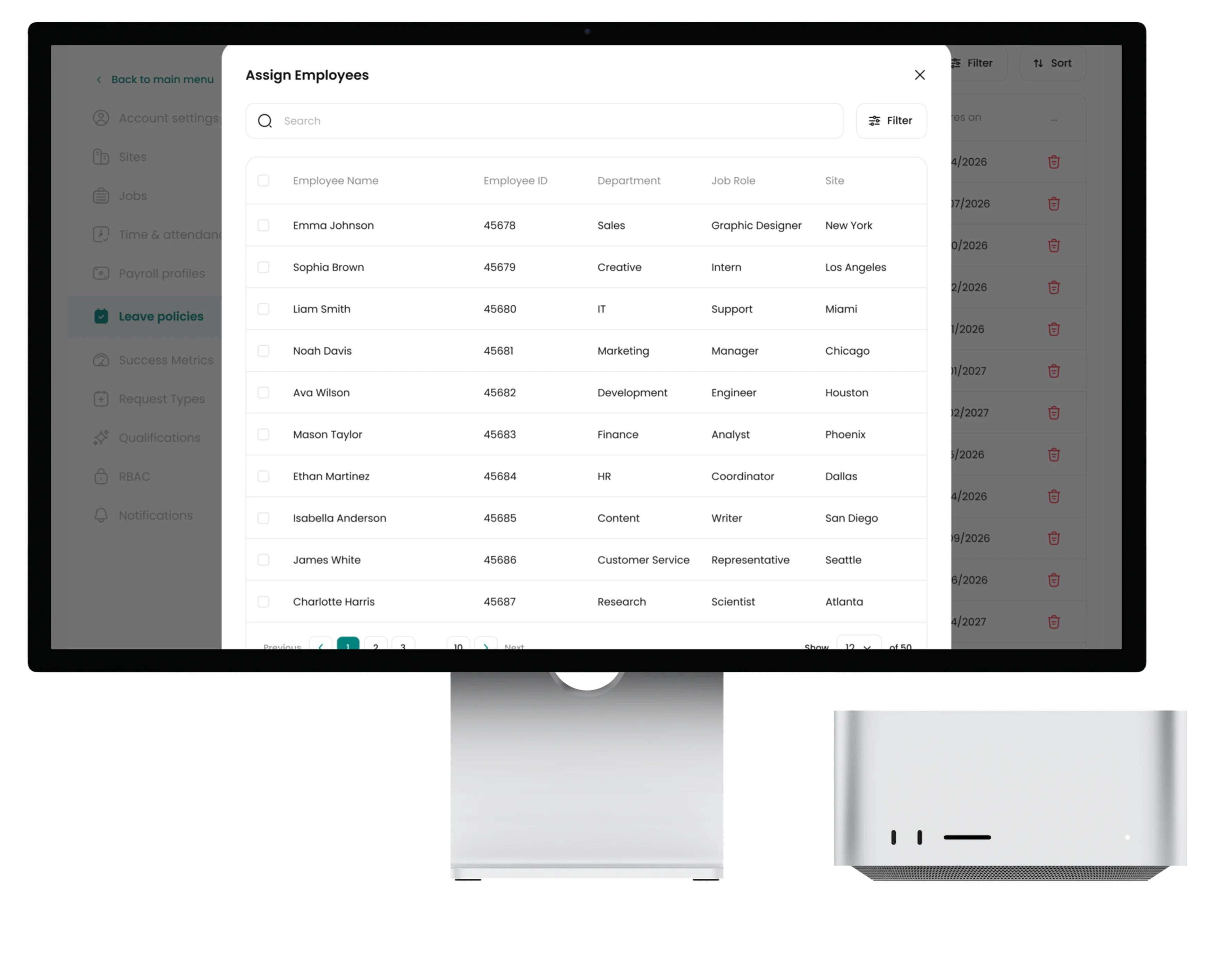 Assign policies in seconds—right from the employee profile.